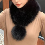 Plain warm scarf