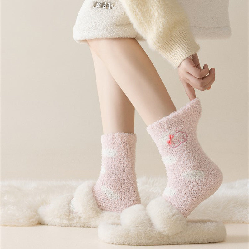 Warm plush socks