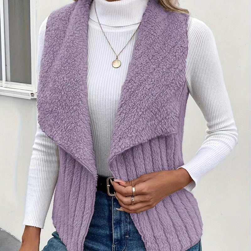 Ensfarvet Casual Cardigan