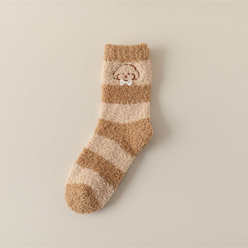 Warm plush socks
