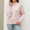 Afslappet Hjertestrikket Sweater