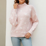 Afslappet Hjertestrikket Sweater