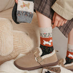 Warm Puppy pattern socks