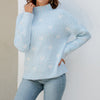 Afslappet Hjertestrikket Sweater