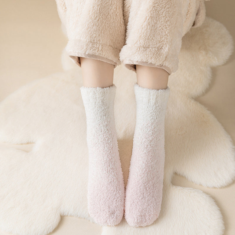 Warm plush socks