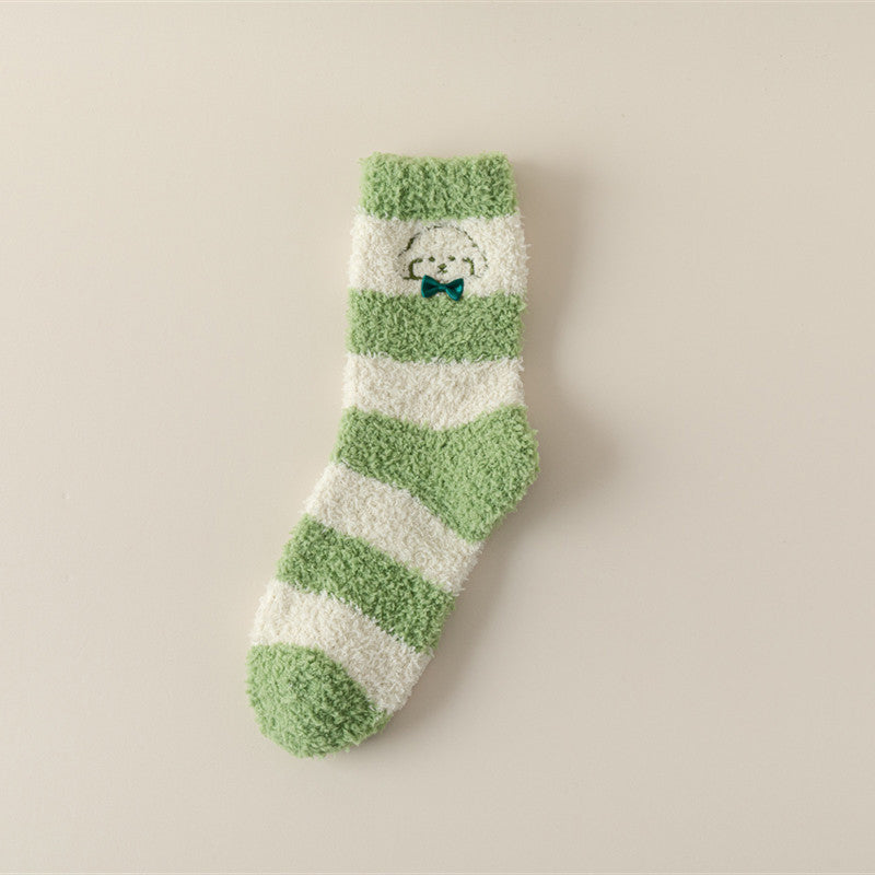 Warm plush socks
