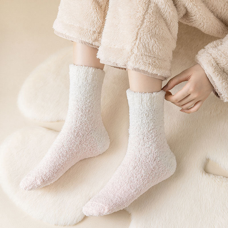 Warm plush socks