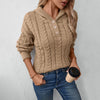 Afslappet Kabelstrikket Sweater