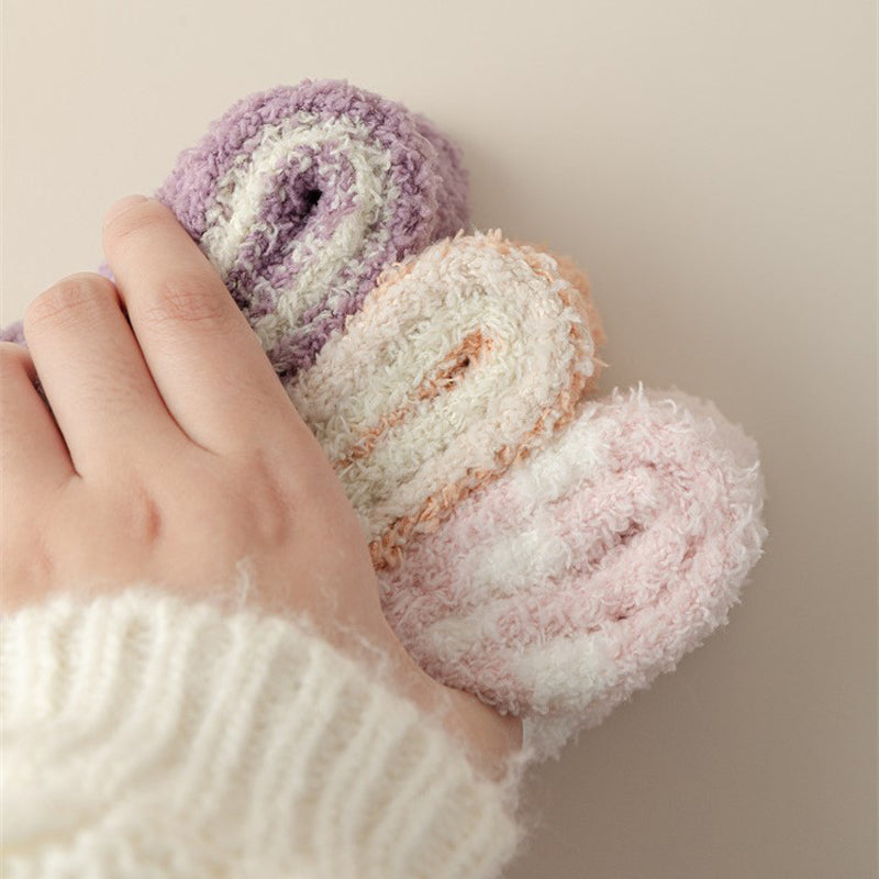 Warm plush socks