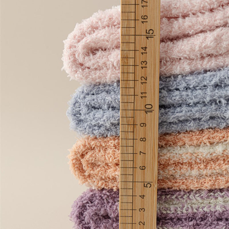 Warm plush socks