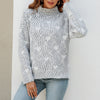 Afslappet Hjertestrikket Sweater