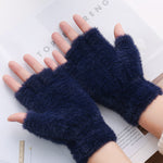 Warm plush gloves