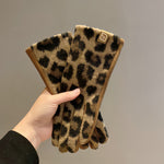 Leopardprint Varme Handsker
