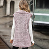 Afslappet Plys Vest Cardigan