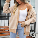 Casual Stribet Cardigan