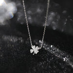 Four-leaf clover pendant necklace