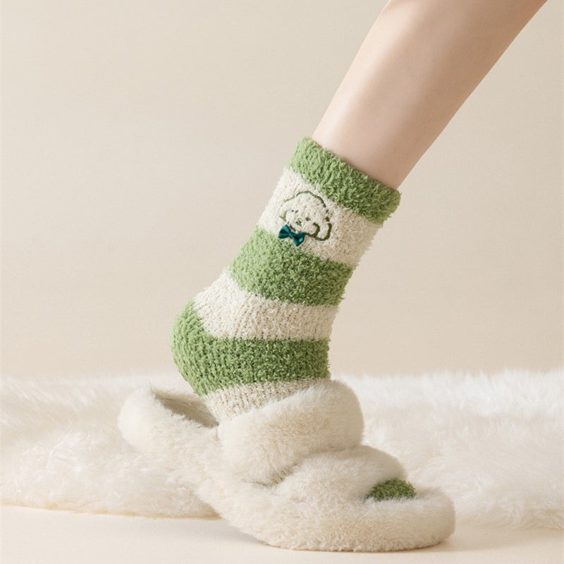 Warm plush socks