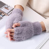 Warm plush gloves