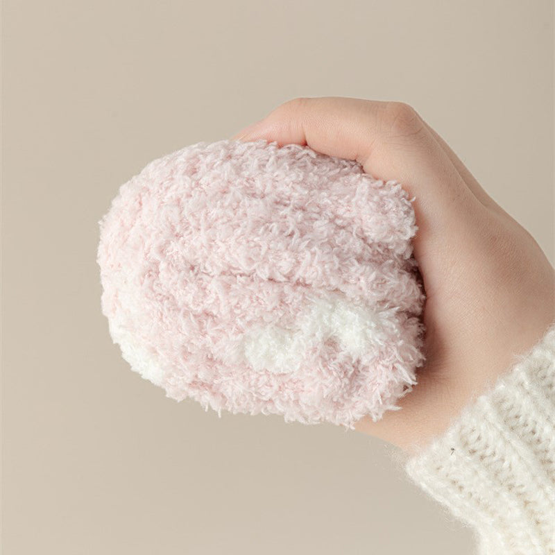Warm plush socks