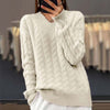 Afslappet Kabelstrikket Sweater