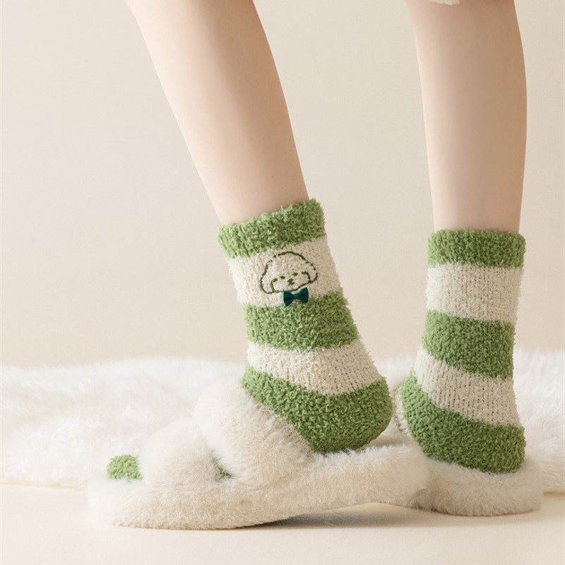 Warm plush socks
