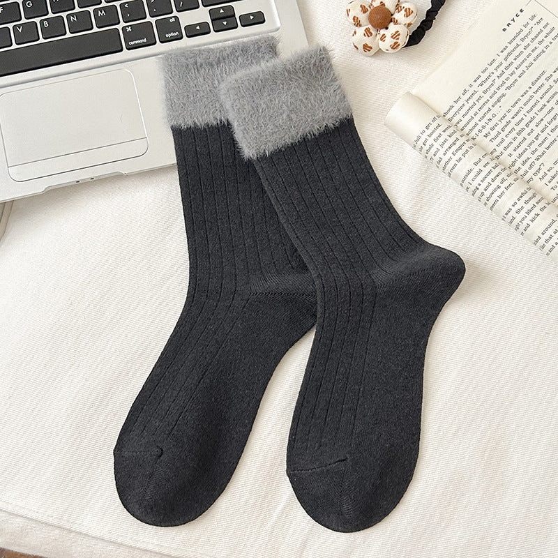 Warm plush socks