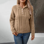 Afslappet Kabelstrikket Sweater