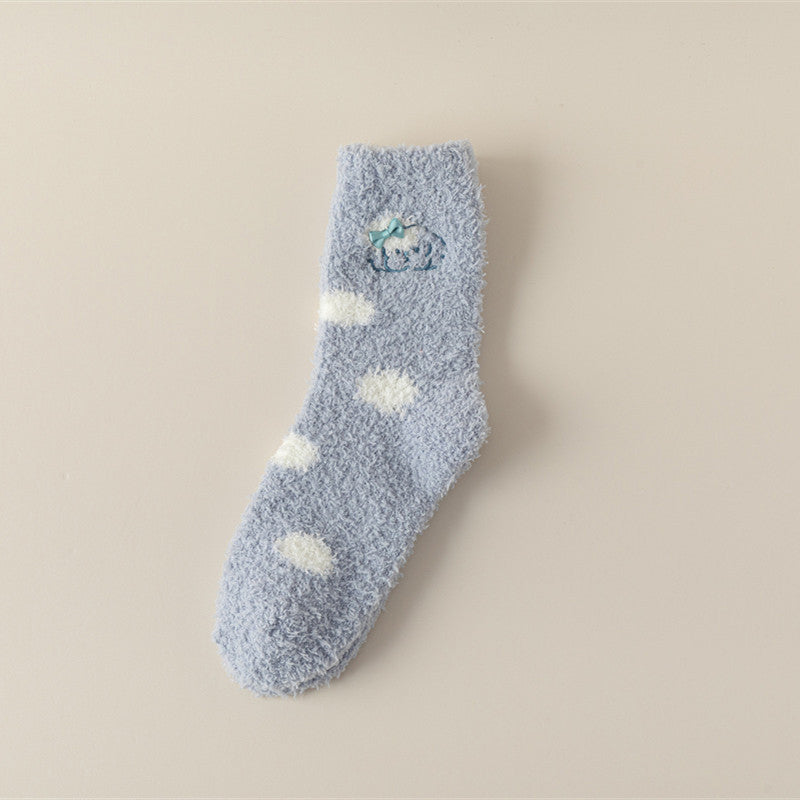 Warm plush socks