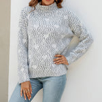 Afslappet Hjertestrikket Sweater