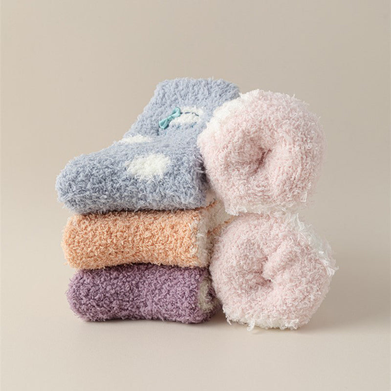 Warm plush socks