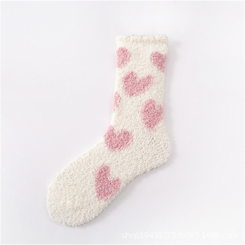 Heart Pattern Warm Socks