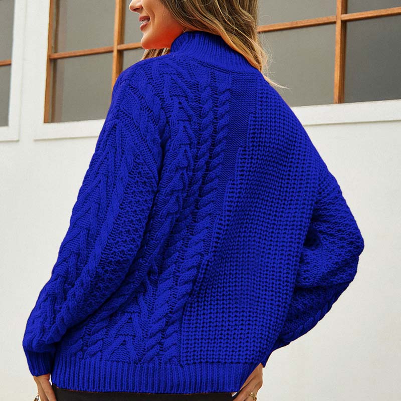 Afslappet Kabelstrikket Sweater