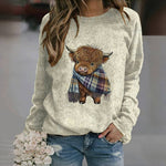 Creative Sweatshirt With Animal Print