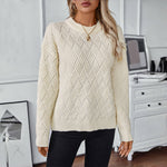 Ensfarvet Casual Sweater