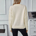 Ensfarvet Casual Sweater