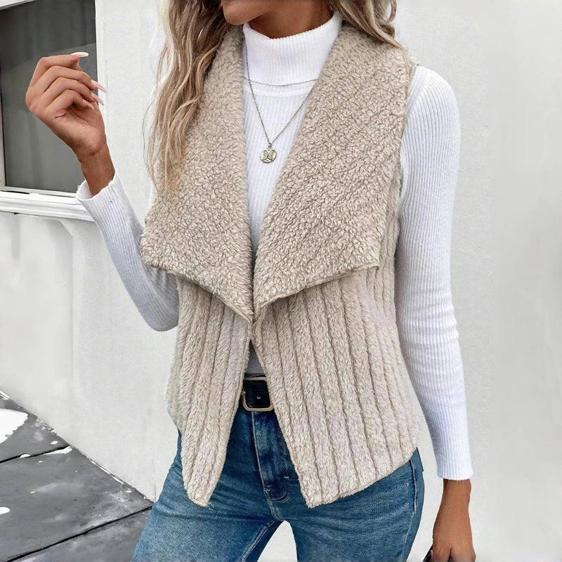 Ensfarvet Casual Cardigan