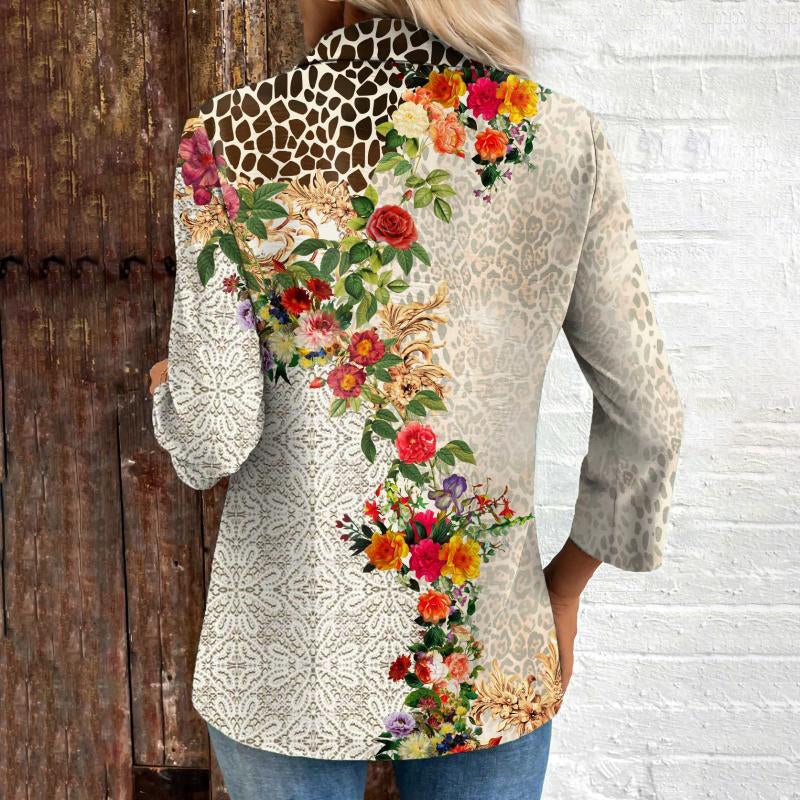 Vintage Blouse With Floral Print