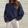 Afslappet Ensfarvet Sweater