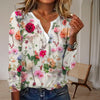 Afslappet Bluse Med Blomsterprint