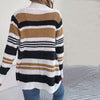 Afslappet Stribet Strik Cardigan