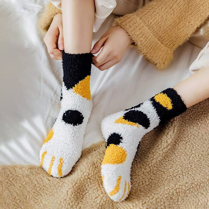 Cartoon Plush Socks