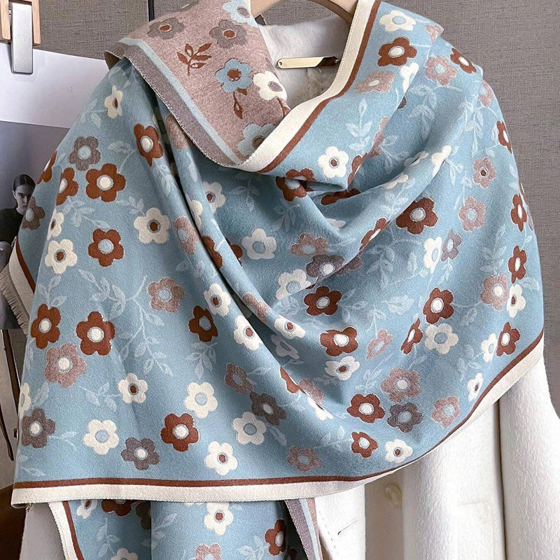 Relaxed Floral Scarf