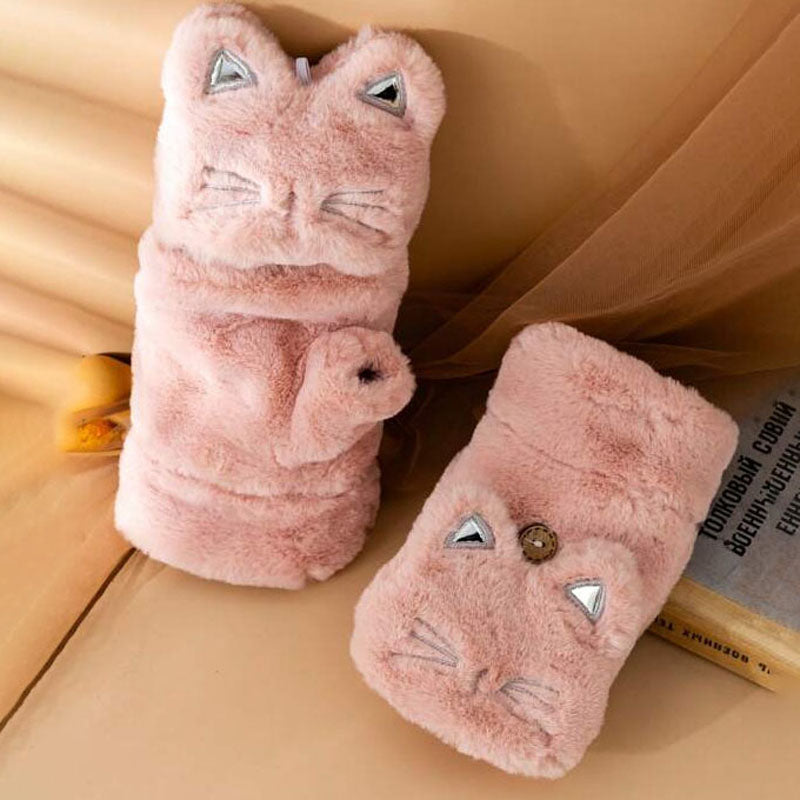 Cartoon Cat Plush Gloves