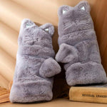 Cartoon Cat Plush Gloves