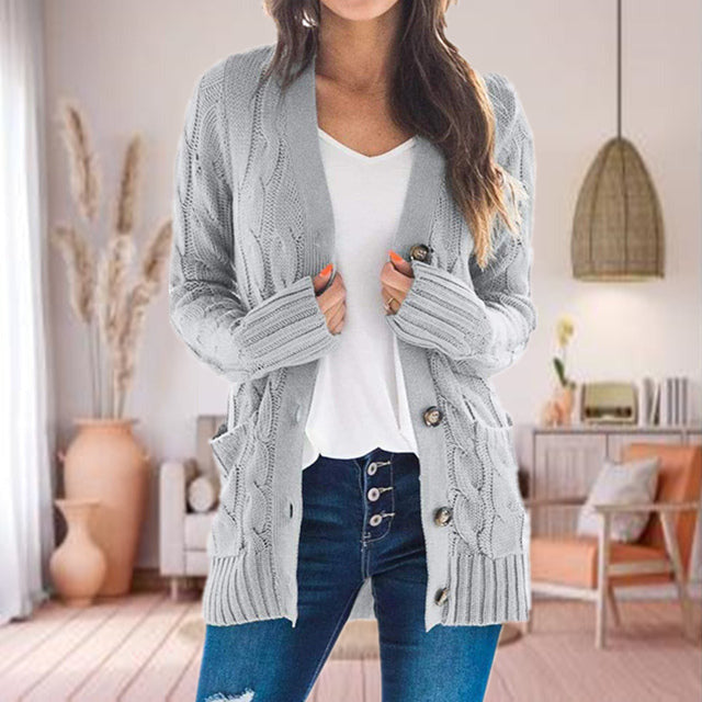 Afslappet Strik Cardigan