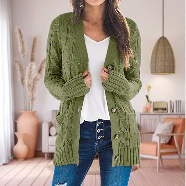 Afslappet Strik Cardigan