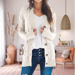 Afslappet Strik Cardigan