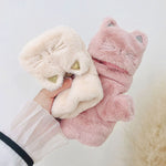 Cartoon Cat Plush Gloves