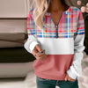 Afslappet Plaid Sweatshirt