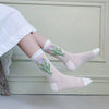 Floral Jacquard Breathable Socks